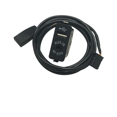 Car Radio USB AUX-in Cable Plug AUX/USB Socket for BMW 3-Series E46 01-05 Wire Harness AUX Cable Adapter