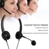 NutriEss Binaural Professional Wired Headset VH530DRJ9 OmniDirectional Microphone Business Office Telephone Call Center Corded Headset for Customer Service (VH530D-RJ9 (Bino Ears)) view 2