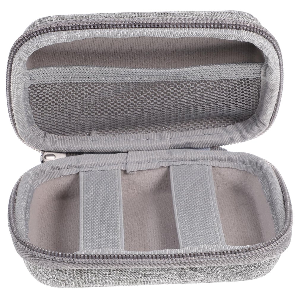 MERRYHAPY Portable Travel Cable Organizer Eva Electronics Storage Bag for Usb Drives Chargers Earphones and Cables Shockproof Design Zipper for Easy Access