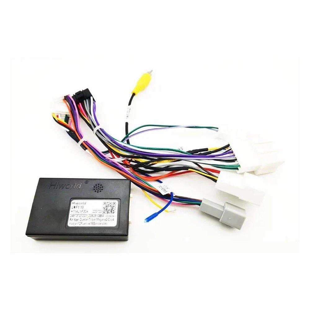16-Pin CAN Bus Decoder Wiring Harness Adapter for Renault Clio 4 / Captur/Trafic/Duster/Sandero 2 - Android Car Stereo Installation(Cable)