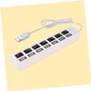 Gadpiparty 7-Port USB Hub with USB Splitter for Pc/Laptop Led Indicator Longevity Control view 4