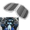 Cninba13 Motorcycle Speaker Grills Fairing Speaker Cover for Harley Road Glide Models 2015-2021 Chrome view 2