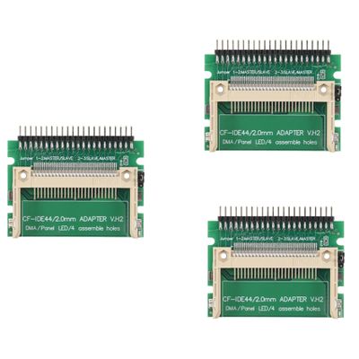 Bloepum 3X Compact Flash Card to IDE 44Pin 2mm Male 2.5 Inch HDD Bootable Adapter Converter