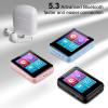 1.8 inch HiFi Portable Music Player, Equipped with Bluetooth 64GB Sport MP3 Player, FM Radio, Recording, E-Book, Supports 512GB TF Card, Pink view 3