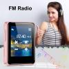 MP3 Player with Bluetooth, 1.8 inch Screen Portable Music Player with Speaker, FM Radio, Recorder, Expansion to 512GB, Pink with 32GB Micro SD Card view 2