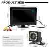 12 LED Back up Camera for Cars with 4.6 * 3.5" Monitor,12V HD Reverse Camera for Car with 150 Wide Angle and Night Vision Function,Universal Rear View Camera view 2