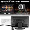12 LED Back up Camera for Cars with 4.6 * 3.5" Monitor,12V HD Reverse Camera for Car with 150 Wide Angle and Night Vision Function,Universal Rear View Camera view 4
