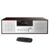 LONPOO Stereo Shelf System for Home, Vintage CD Player 40W RMS Micro Mini System with Remote Control, Bluetooth, FM Radio, USB MP3 Playback & Aux-in,Silver view 1