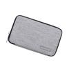KONTONTY Digital Storage Bag Usb Cable Pouch Polyester Marker Organizer for Electronics Earphone Bag Gadgets for Women Compact Storage Case for Cables and Power Bank Light Grey view 1