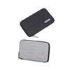 KONTONTY Digital Storage Bag Usb Cable Pouch Polyester Marker Organizer for Electronics Earphone Bag Gadgets for Women Compact Storage Case for Cables and Power Bank Light Grey view 3