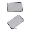 KONTONTY Digital Storage Bag Usb Cable Pouch Polyester Marker Organizer for Electronics Earphone Bag Gadgets for Women Compact Storage Case for Cables and Power Bank Light Grey view 4