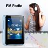 64GB MP3 Player, Bluetooth Music Player, Portable High Fidelity Lossless Music Player with Recorder, FM Radio, 1.8 inch Screen, Up to 512GB, Blue view 2