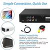 Bloepum DVD Player High-Defination 1080P Home DVD Player Box for TV DVD229 HD DVD Player CD-Discs Player AV Output MIC-Port US Plug view 2
