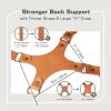 4J LEDR Camera Harness for 2 Cameras,Double Camera Harness for Photographers,Dual Shoulder Leather Camera Strap,Dual Shoulder Full Grain Leather Crossbody Camera Strap for DSLR/SLR,Tan view 4