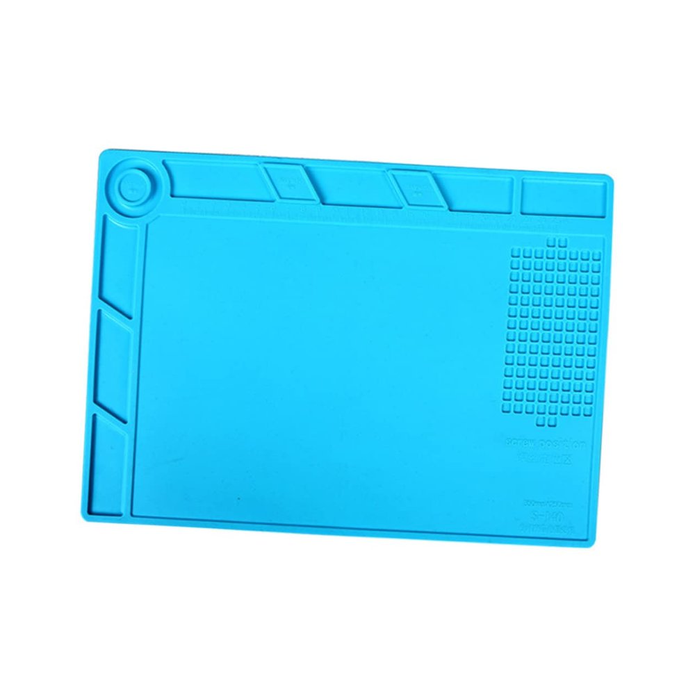 IWOWHERO Cell Phone Repair Mat Magnetic Silicone Mat Heat Insulation Repair Pad Non-slip Surface from Scratches