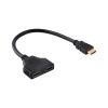 JTLB 1080P High Definition Multimedia Interface Splitter Adapter Cable Female 1 to 2 Way for HD TV view 1