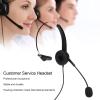 NutriEss Binaural Professional Wired Headset VH530DRJ9 OmniDirectional Microphone Business Office Telephone Call Center Corded Headset for Customer Service (VH530-RJ9 (Single Ear)) view 3