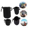 FELTECHELECTR 4pcs Neoprene Lens Protector Pouch Camera Lens Case for Dslr Flexible and Durable Various for Different Lenses for Photography Enthusiasts view 3