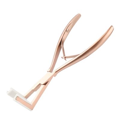 GlamorDove Tape in Hair Extension Pliers Stainless Steel Hair Sealing Pliers Flat Sutface Tape in Pliers for Human Hair Extension with Silicone Pad Jaws Hair Styling