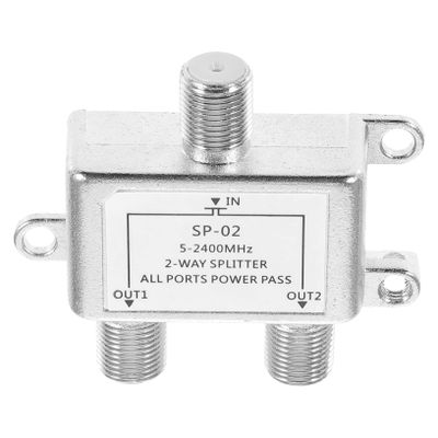 jojofuny Cable Splitter Signal Splitter for Tv and Dual Output for High-Speed Cable Tv Compatible and Systems
