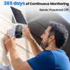 HITELLARCAM 2025 Upgraded 2K Security Cameras Wireless Outdoor with Solar Panels, Free Cloud Storage, AI Motion Detection Spotlight Siren Alarm Outdoor Camera Wireless, 2-Way Talk, IP66 Waterproof view 4