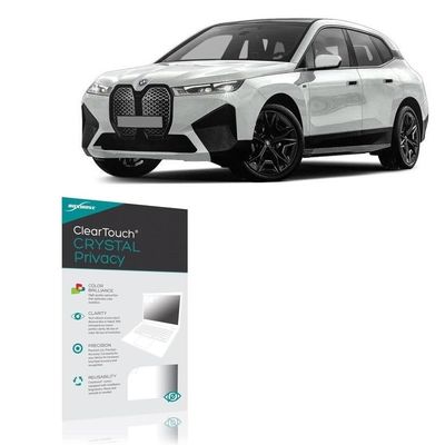 BoxWave Screen Protector Compatible with BMW 2023 iX xDrive50 NAV and Stereo Display (14.9") - ClearTouch Crystal Privacy (2-Pack), Privacy Screen Protector Flexible Film Clear