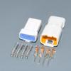 0.7mm 4 Pin/Way Male Female Automotive Connector Plug Housing for 04R-JWPF-VSLE-S 04T-JWPF-VSLE-S - (Color Name: 2set Male Female) view 3