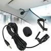 Car Rotatable for Audio Microphone 3.5mm Clip Jack Plug Mic Stereo Mini Wired External Microphone for Auto DVD Radio 3 Meters Long - (Color Name: Black) view 3