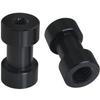 LUORNG 2PCS Aluminum Tripod Light Stand Adaptor 1/4 Female to 3/8 Female Light Stand Screw Holder Ball Head Flash Trigger Receiver for Common Tripods Monopods Pole Rail Systems Light Stands Black view 1