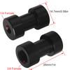 LUORNG 2PCS Aluminum Tripod Light Stand Adaptor 1/4 Female to 3/8 Female Light Stand Screw Holder Ball Head Flash Trigger Receiver for Common Tripods Monopods Pole Rail Systems Light Stands Black view 3