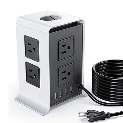 JSEIAJB Multiple AC Electrical Rewireable Power StripOutlets Extension Socket Cord Cable
