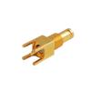 5PCS 75 Ohm 1.0/2.3(CC4/SSA) Jack Female RF Coaxial Connector Adapter Thru Hole Bulkhead PCB Vertical view 3