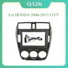 10 Inch 2 Din Car Radio Fascia Fascias Panel Frame CD DVD Dash for Audio Interior for Honda 2006-2013 City - (Color Name: Frame) view 2