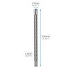FEICHAO 1/4" Screw/Thread Extension Arm Pole Mount Carbon Fiber Selfie Stick Rod Handheld Pole for Sports Camera Photography Accessories (1/4 Thread,216mm) view 2