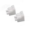 LC dust Cap simplex Duplex 10 Pieces for Fiber Optic Patch Cord Pigtail Square dust Plug Plastic Single Double Protective Cover(Beige) view 1
