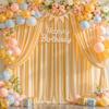 10ftx10ft Champagne Backdrop Curtains 2 Panels for Parties Wrinkle Free Photo Backdrop Curtain Wedding Back Drop Soft Silky Fabric Drapes for Birthday Party Home Decorations Photograph Background view 2