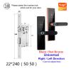 JUCFRDNJ Tuya Electronic Lock WiFi Smart Door Lock Fingerprint Lock Password/IC Card/Key/with 8 Language Voice System(22x240,Red Bronze) view 2