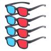 Cocar Red-Blue 3D Glasses, 4-Pack Anaglyph 3D Viewing Glasses for Movies, Games, and Pictures Compatible with TV, PC, Projectors, Home Theater Use view 1