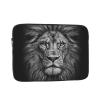 Black and White Lion Head Laptop Sleeve Bag 15 Inch Waterproof Shockproof Laptop Case Bag Lightweight Tablet Travel Cover Computer Skin Bag Tablet Carrying Case view 1