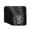 Black and White Lion Head Laptop Sleeve Bag 15 Inch Waterproof Shockproof Laptop Case Bag Lightweight Tablet Travel Cover Computer Skin Bag Tablet Carrying Case view 2