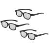 Cocar Real 3D Glasses, 3-Pack Circular Polarized Passive 3D Glasses for Real Cinema, 3D TV, and Projectors  Non-Flashing, Home & Theater Use view 1