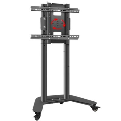 ZOCWJK Universal TV Stand Universal TV Stand, Tv Floor Stand Universal Swivel Table TV Stand for 32 to 55 Inch Flat Curved Screen Height Adjustable Pedestal Bracket with (Black-3260inch