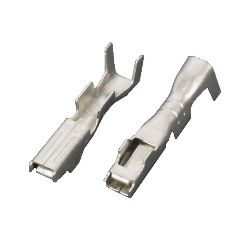 100 PCS 2.3 Series Spring Automotive Terminal Pins Wiring Copper Terminal DJ621-2.3A and DJ613-2.3A(Female Terminal)