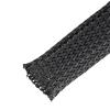 88JUNYh Braided Cable Sleeve Black Nylon Mesh Tube PET Wire Sleeving Spiral Wrapping Expandable Insulated Braid Tight 3mm to 100mm Cable Sleeve(14mm,50M) view 1