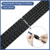 88JUNYh Braided Cable Sleeve Black Nylon Mesh Tube PET Wire Sleeving Spiral Wrapping Expandable Insulated Braid Tight 3mm to 100mm Cable Sleeve(14mm,50M) view 2