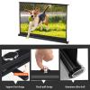 Tabletop Projector Screen Manual Pull Up, Retractable Pull Up Projector Screen, Portable Projector Screen - Mobile Projection Screen Stand, for Home Theater Backyard Party Movie Nights(50 inch,4:3) view 3