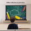 Tabletop Projector Screen Manual Pull Up, Retractable Pull Up Projector Screen, Portable Projector Screen - Mobile Projection Screen Stand, for Home Theater Backyard Party Movie Nights(50 inch,4:3) view 4