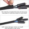 88JUNYh Braided Cable Sleeve Cord Protector Wire Loom Tubing Cable Sleeve Split Sleeving for USB Cable Power Cord Audio Video Cable TV Computer Home Auto(13MM_10M) view 4