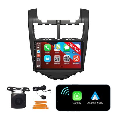 [2G 64G] Android Car Stereo FM Radio Carplay Android Auto 9" Touchscreen Headunit Media Player with Backup Camera for Chevy Aveo 2014 2015 2016 2017 2018 2019