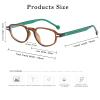 Long Keeper Retro Oval Glasses for Women Blue Light Blocking Glasses Small Rectangle Y2K Anti Blue Light Computer Eyeglasses (Clear Brown Clear) view 3